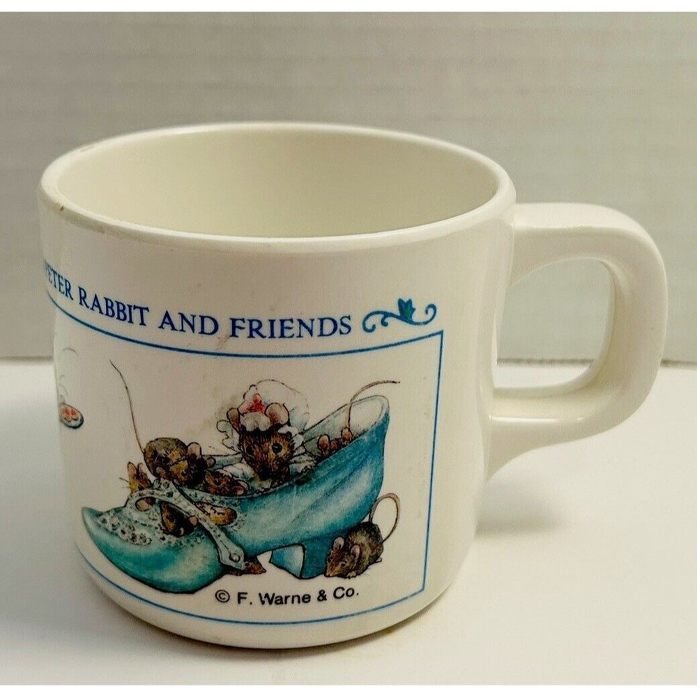 **Storage Find**Vintage-EDEN-Peter Rabbit & Friends-Melamine Child Mug/Cup-Used